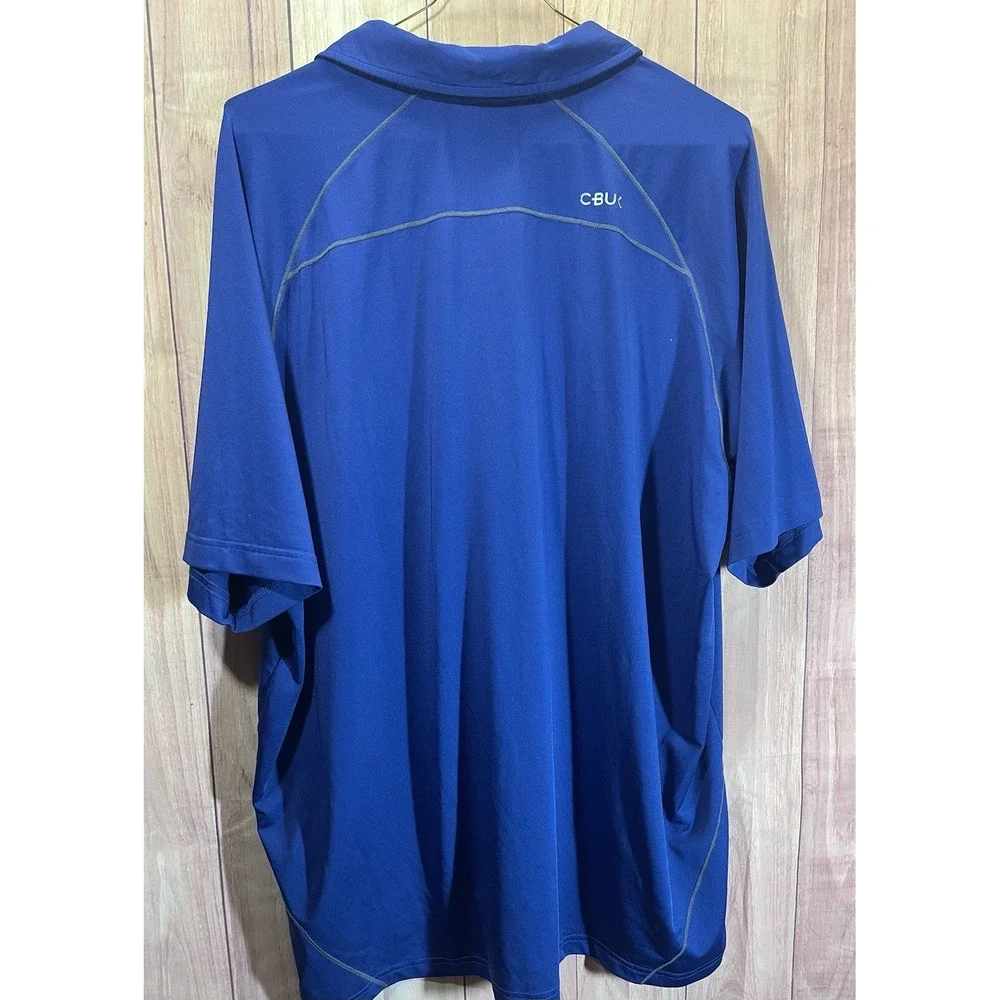 Cutter & Buck Golf Polo Shirt Men's X Large Blue Short‎ Sleeve 342 XL C-Buk